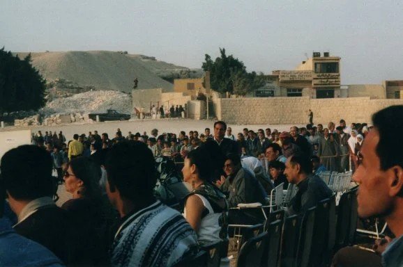 The festival audience at Giza